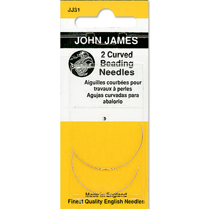 John James Curved Beading Needles, Size 10