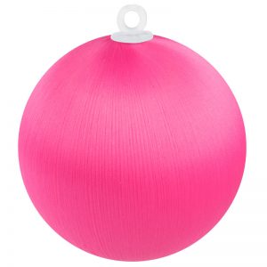 Bright Pink Satin Ball 3 inch
