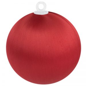 Christmas Red Satin Ball 3 inch