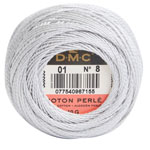 DMC Perle Cotton Size 8 - White Tin (01)