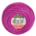 DMC Perle Cotton Size 8 - Fuchsia-Med (34)