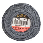 DMC Perle Cotton Size 8 - Pewter-Vy Dk (3799)