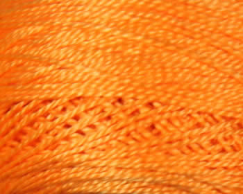 DMC Perle Cotton Size 8 - Orange-Med (741)