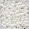 MH Size 6 Glass Beads - 16601 - White Opal
