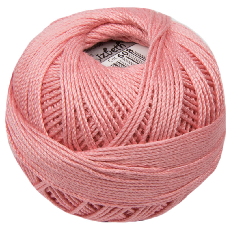 Lizbeth Thread 3 - (608) Coral Pink Med