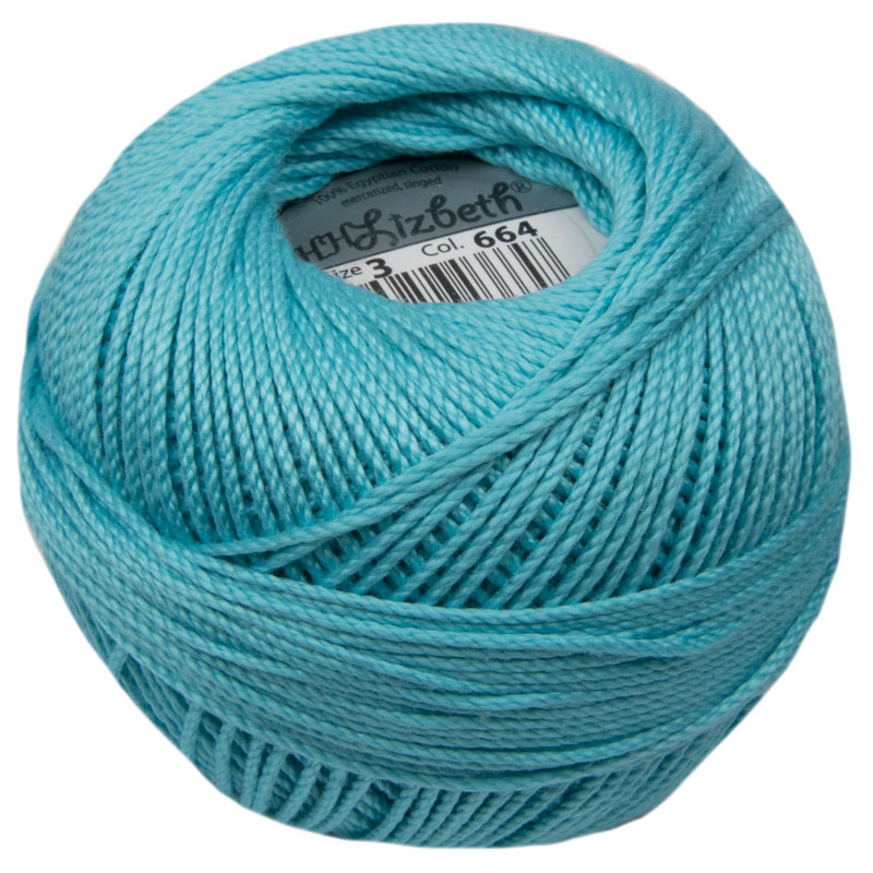 Lizbeth Thread 3 - (664) Ocean Teal Medium