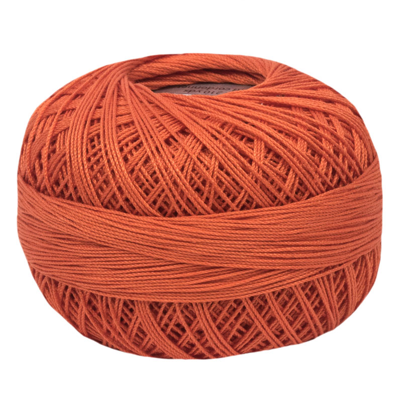 Lizbeth Thread 10 - (702) Coral Orange Medium