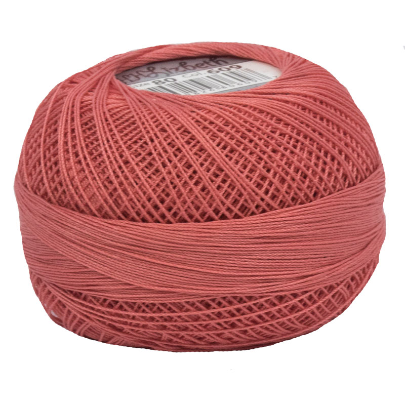 Lizbeth Thread 80 - (609) Coral Pink Dark
