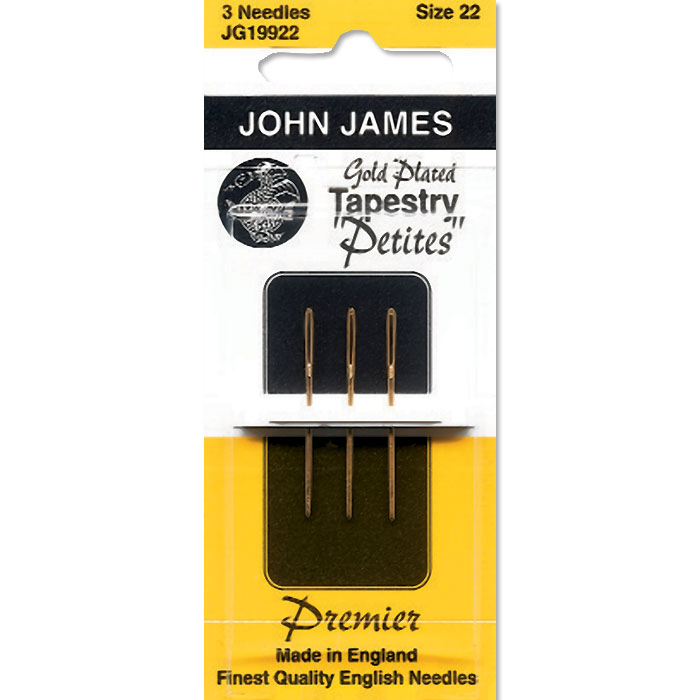 John James Petite Tapestry Needles, Gold, Size 24