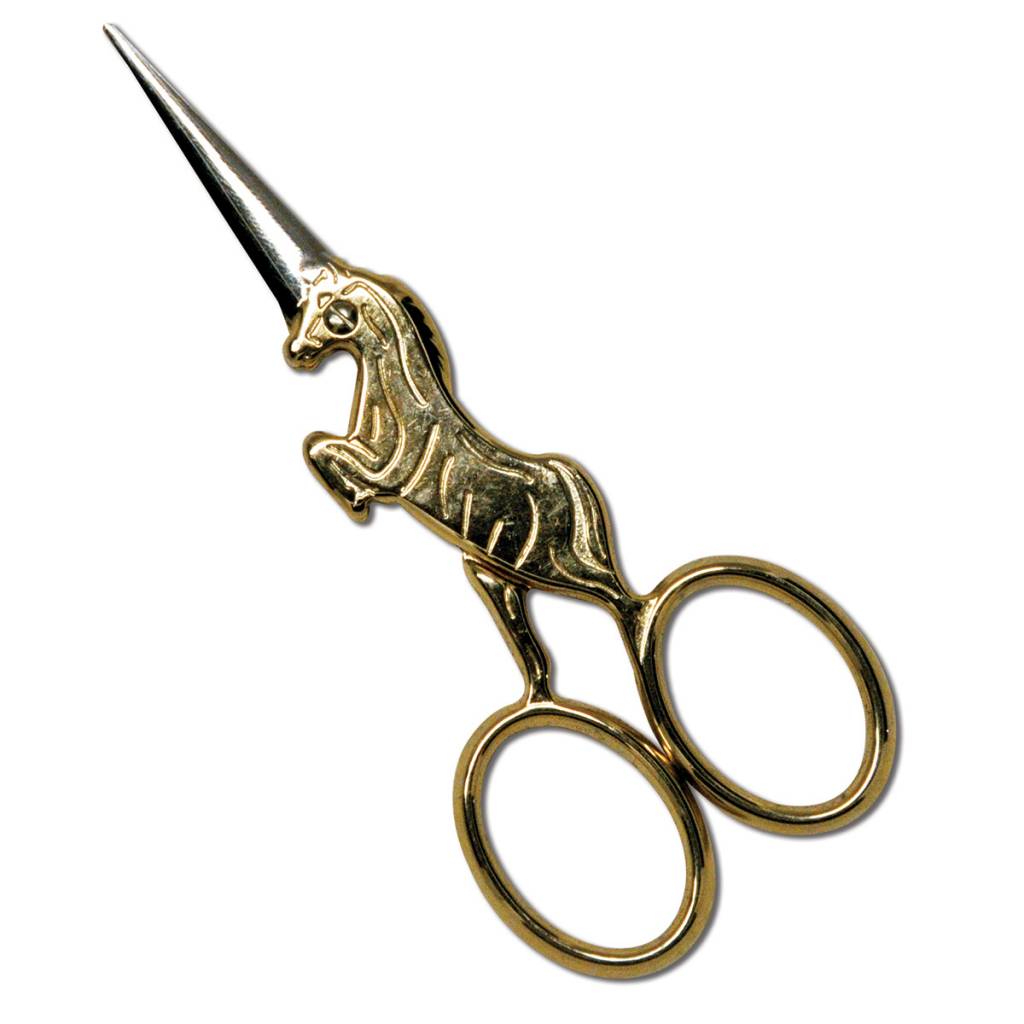 Sullivans Unicorn Embroidery Scissors, Gold