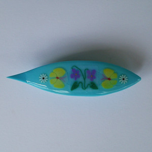 Japanese Tatting Shuttle - Butterflies & Wild Flowers