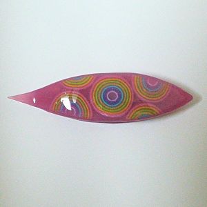 Japanese Tatting Shuttle - Rainbow Whirls